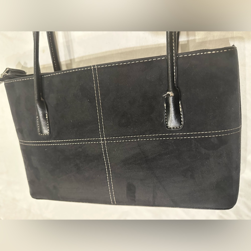 Vintage Kate Spade Black Suede 90’s Y2K Shoulder Bag some damaged to handle - Picture 4 of 16